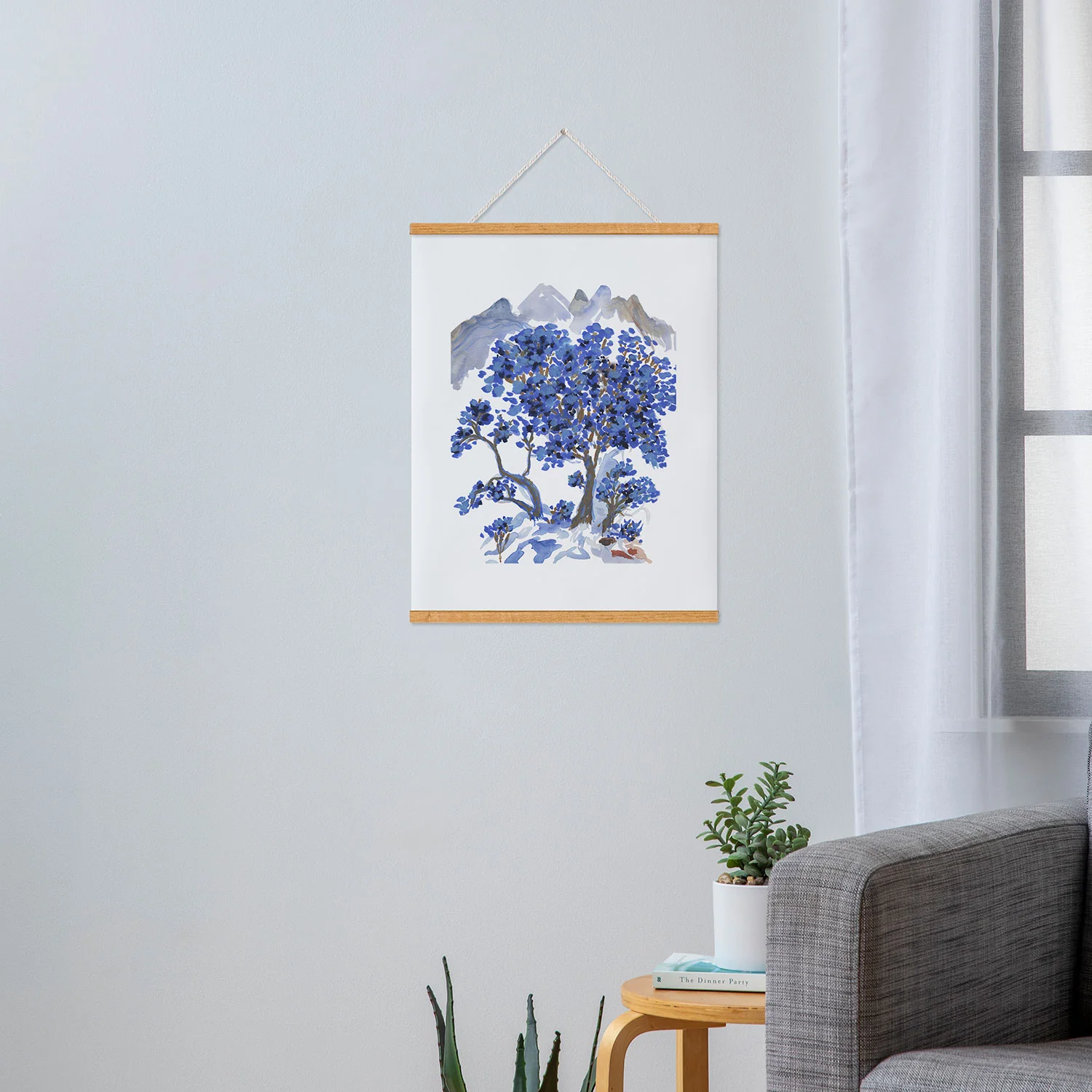 Rachelle Roberts Misty Blue Mountain Art Print - Image 36