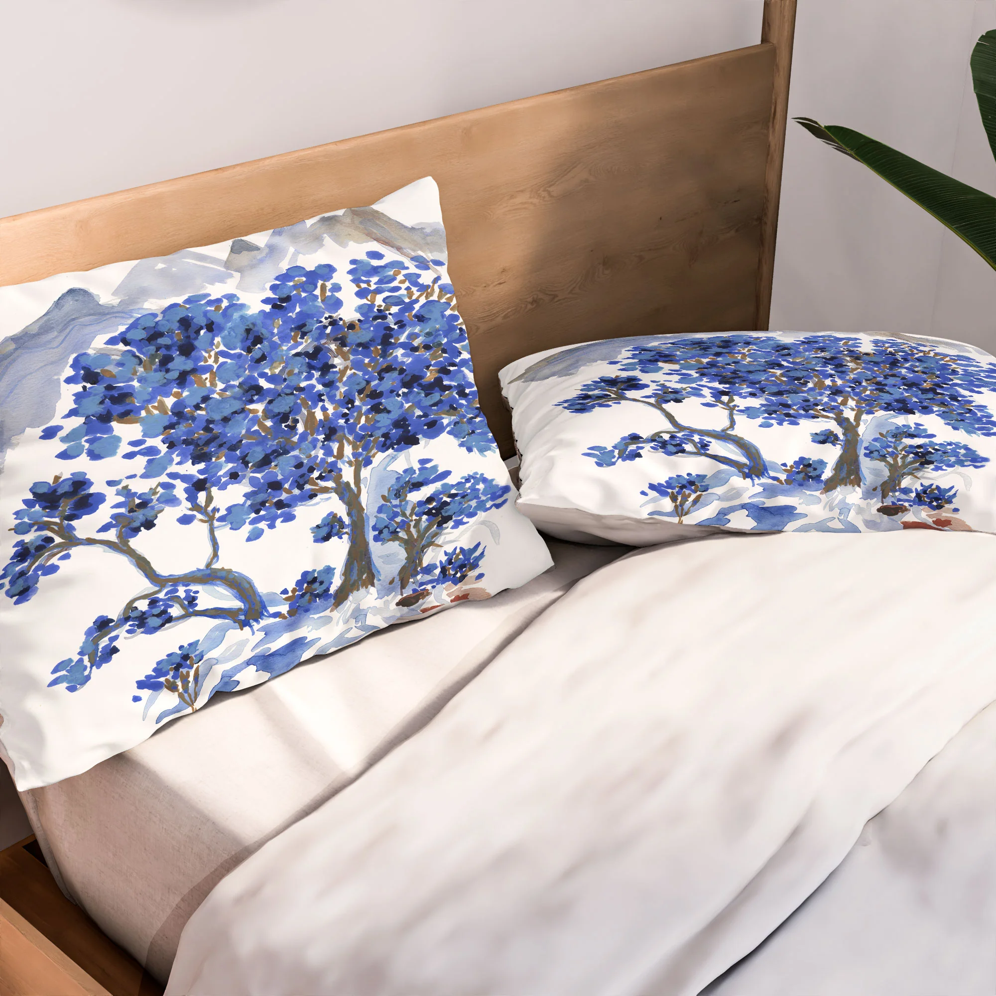 Rachelle Roberts Misty Blue Mountain Pillow Shams - Image 2