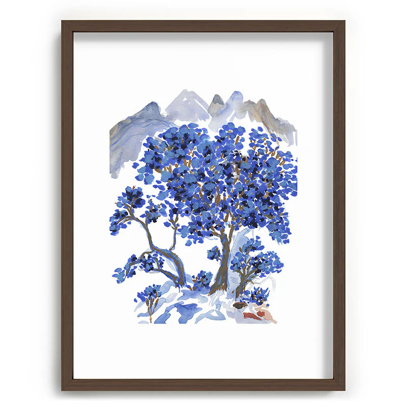 Rachelle Roberts Misty Blue Mountain Recessed Framing Rectangle - Image 23