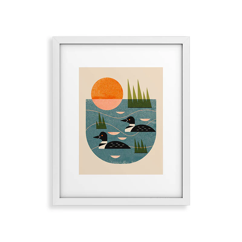 Renea L Thull Loon Lake Framed Art Print - Image 43