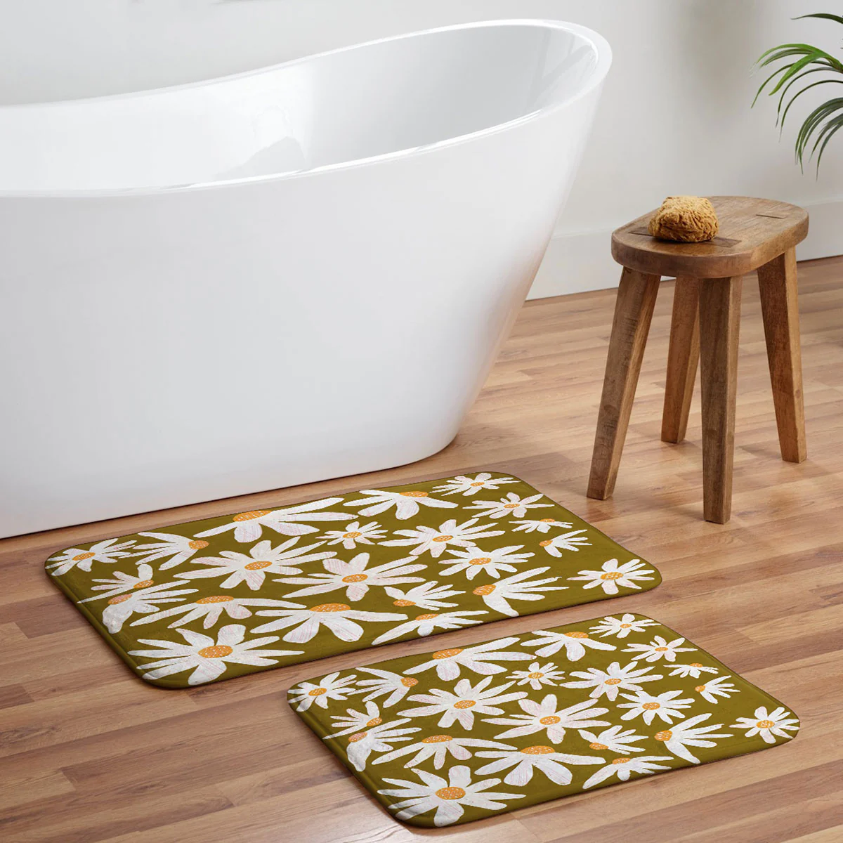 RosebudStudio Bloodroot Memory Foam Bath Mat - Image 5