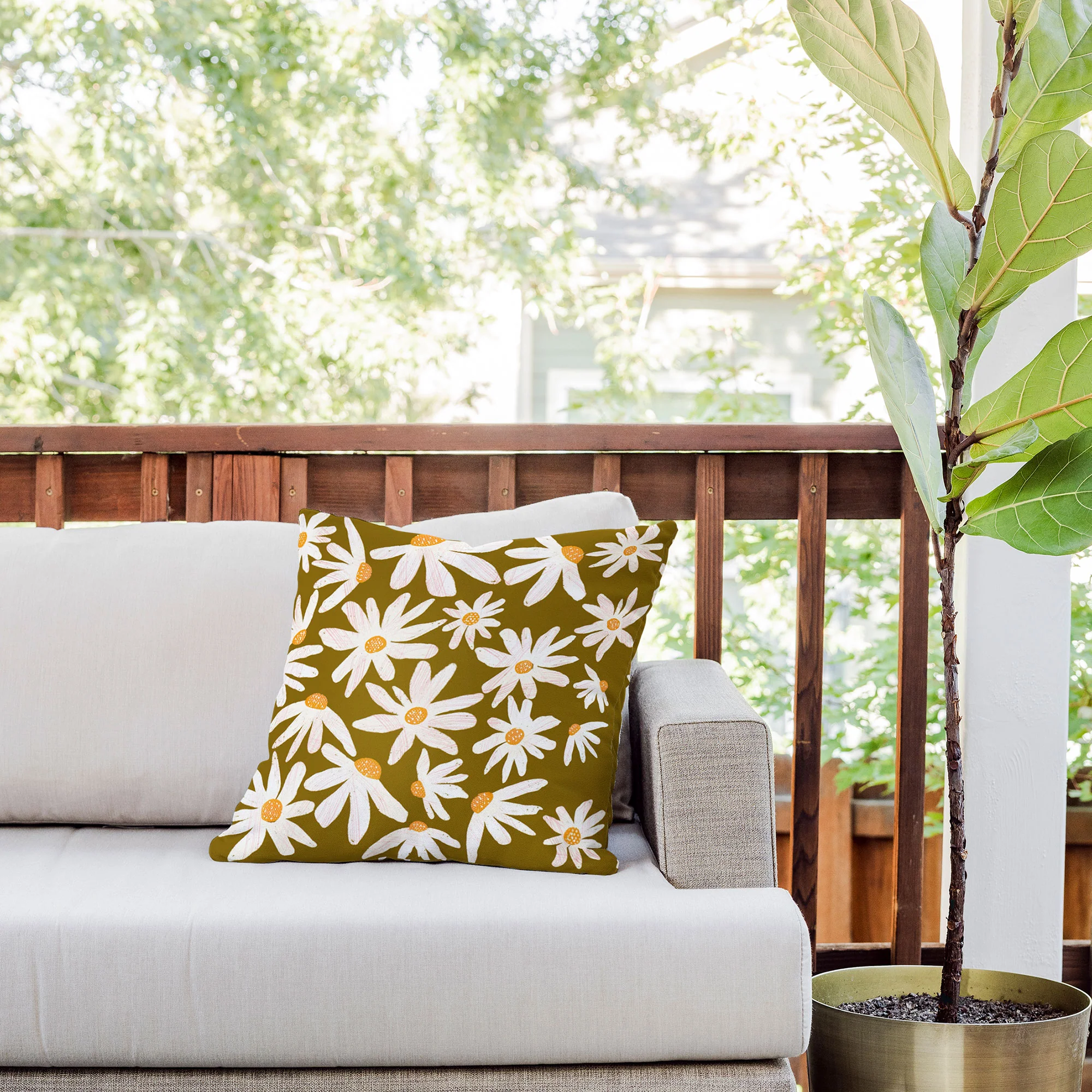 RosebudStudio Bloodroot Outdoor Throw Pillow - Image 6