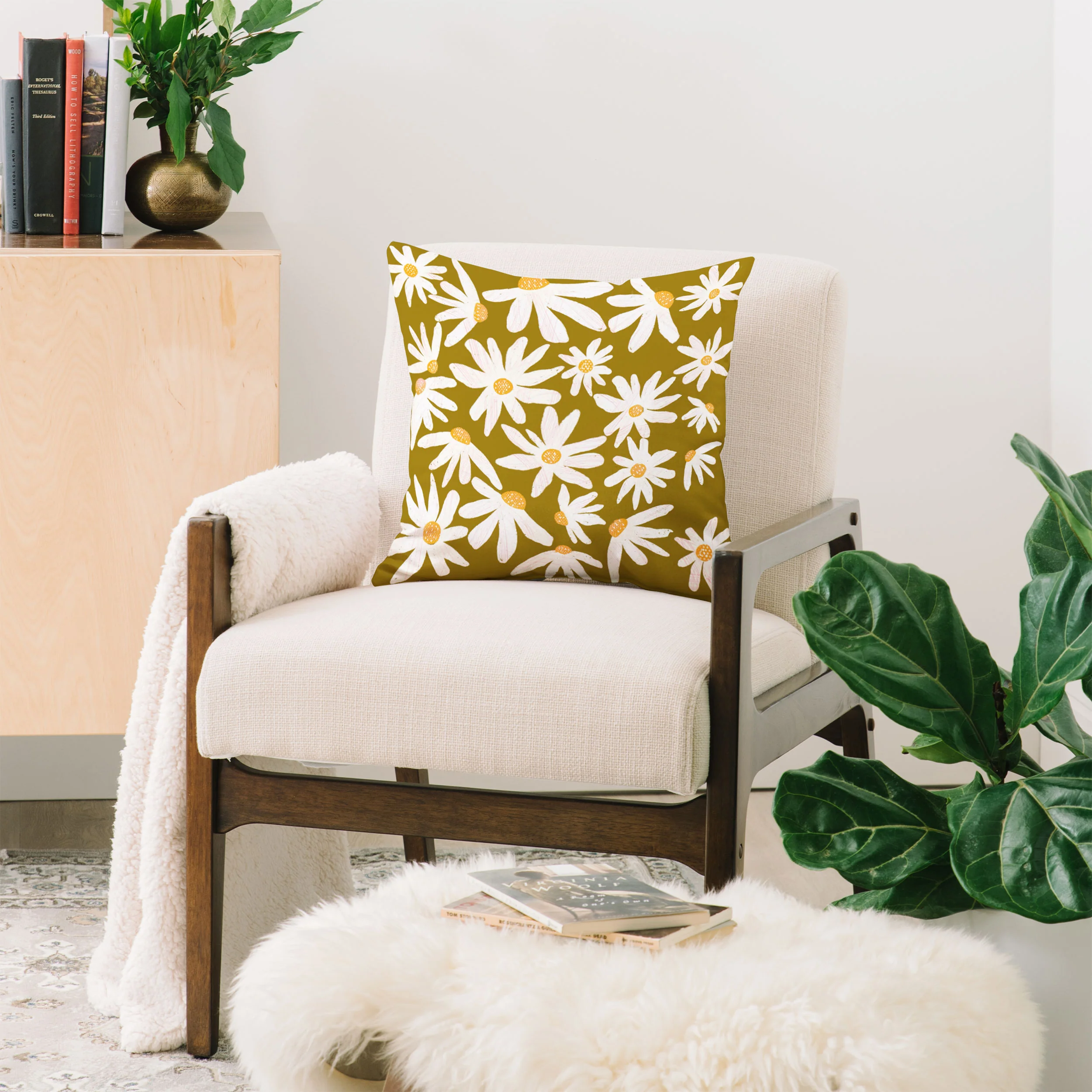 RosebudStudio Bloodroot Throw Pillow - Image 2
