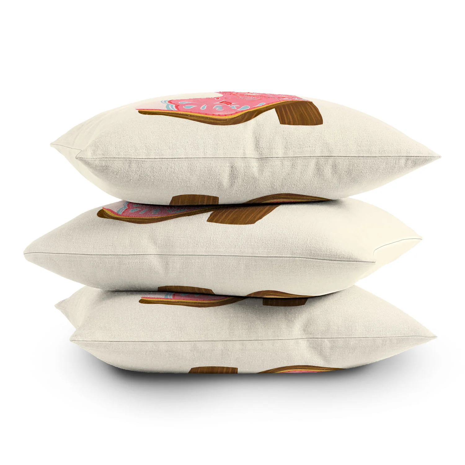 RosebudStudio Strawberry Girl Throw Pillow - Image 4