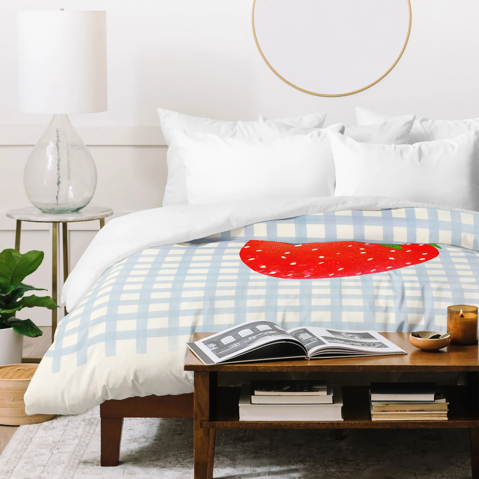 RosebudStudio Strawberry Sunshine Duvet Cover - Image 7