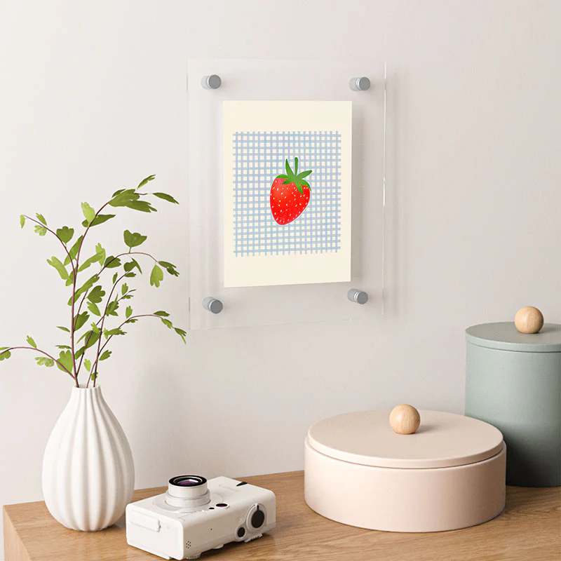 RosebudStudio Strawberry Sunshine Floating Acrylic Print - Image 4