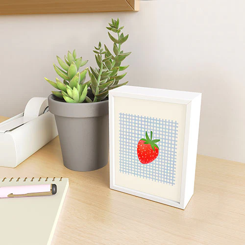RosebudStudio Strawberry Sunshine Framed Mini Art Print - Image 5