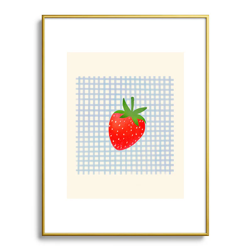 RosebudStudio Strawberry Sunshine Metal Framed Art Print - Image 25