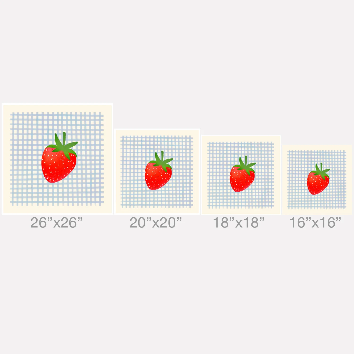 RosebudStudio Strawberry Sunshine Throw Pillow - Image 5