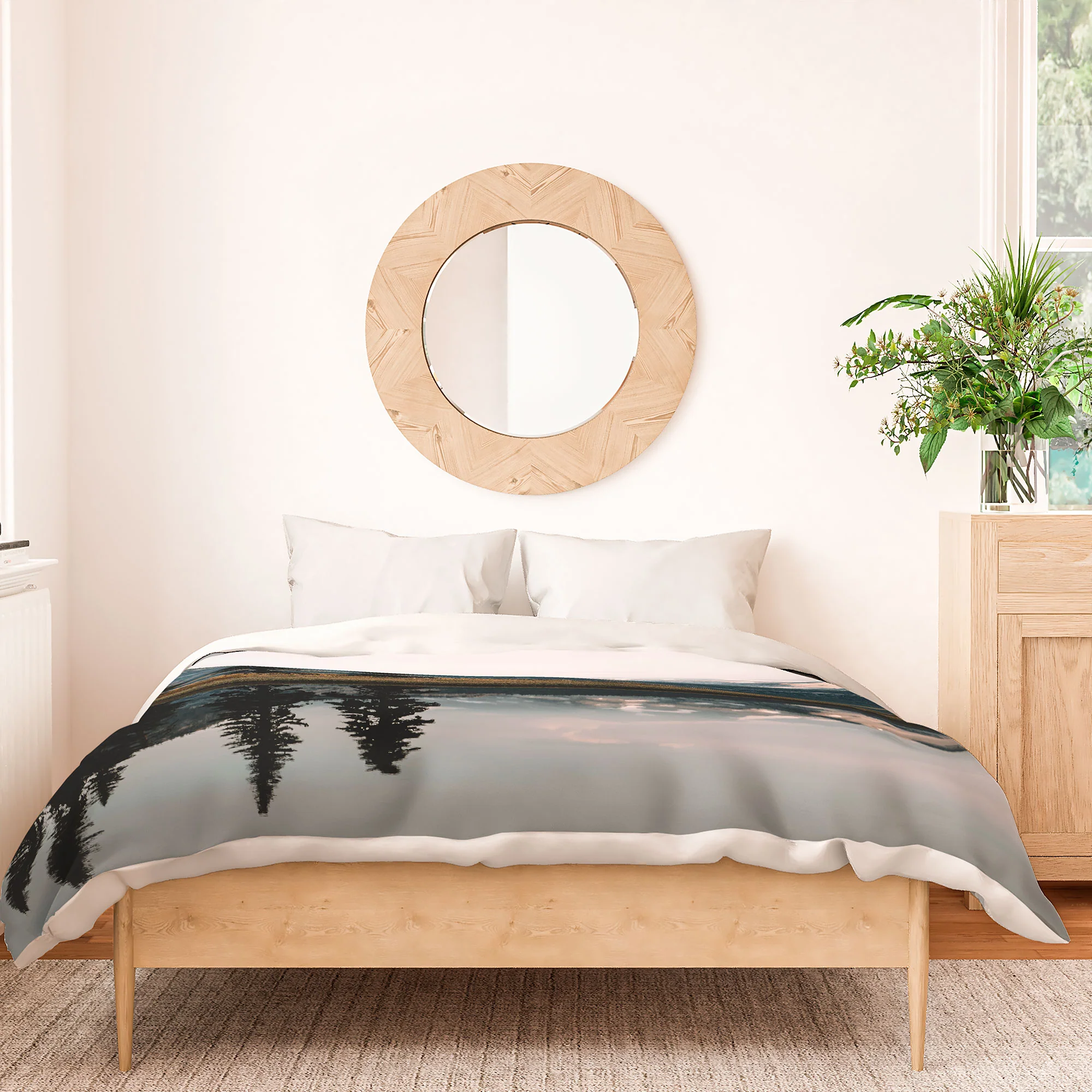 Rustic Bones Sparks Lake Duvet Cover - Image 14