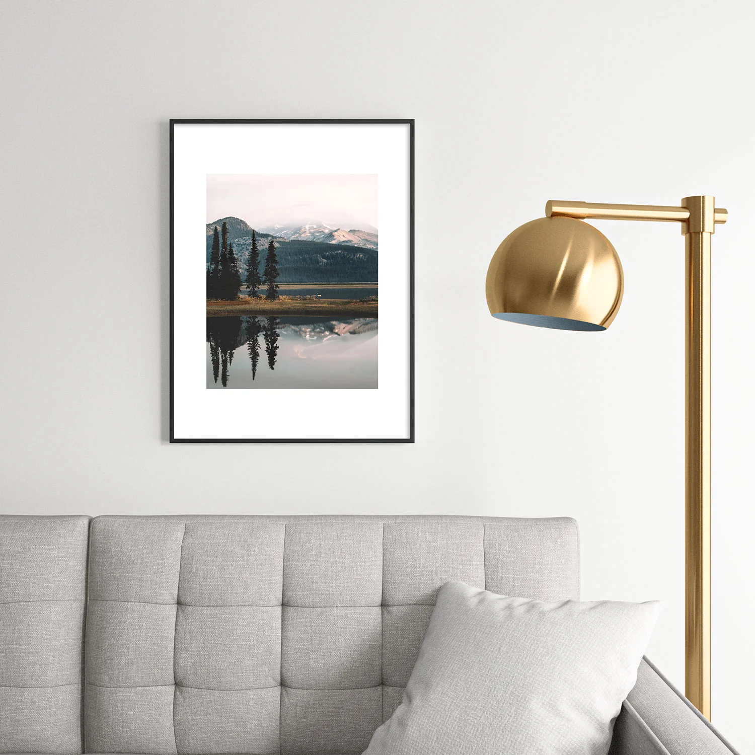Rustic Bones Sparks Lake Metal Framed Art Print - Image 34