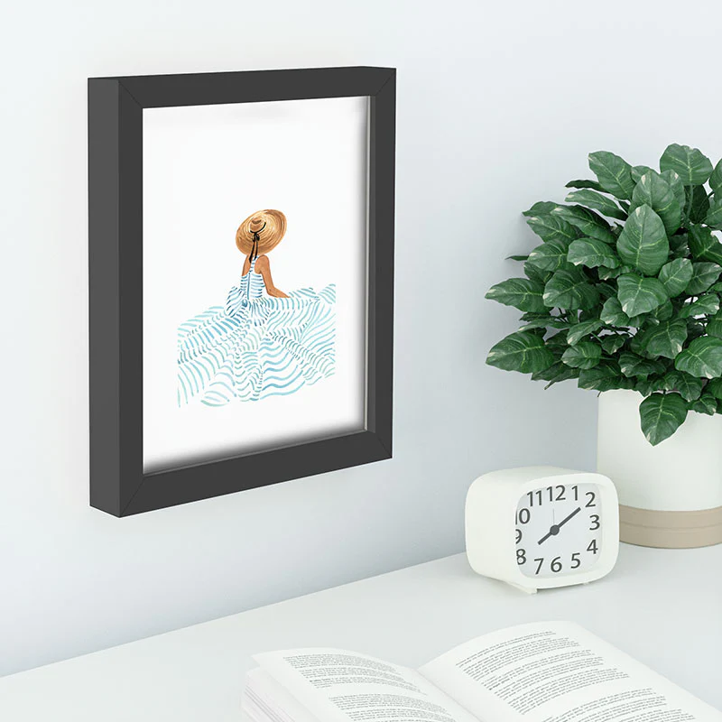Sabina Fenn Illustration Madame Fleur II Recessed Framing Rectangle - Image 2