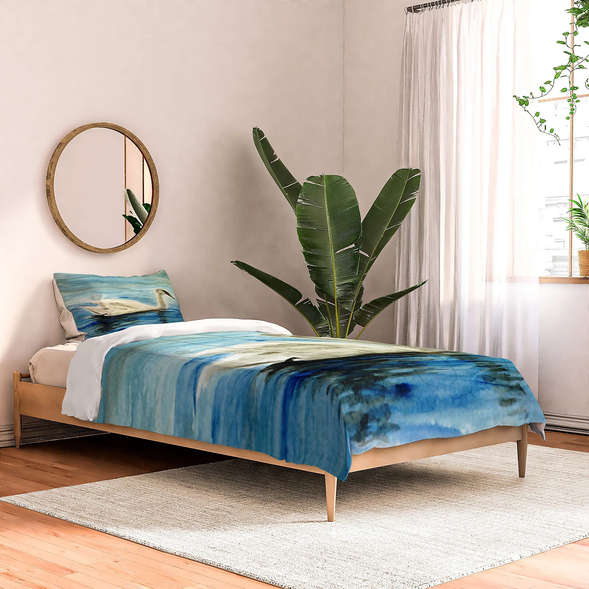 Seleneli_art swan I Comforter - Image 5