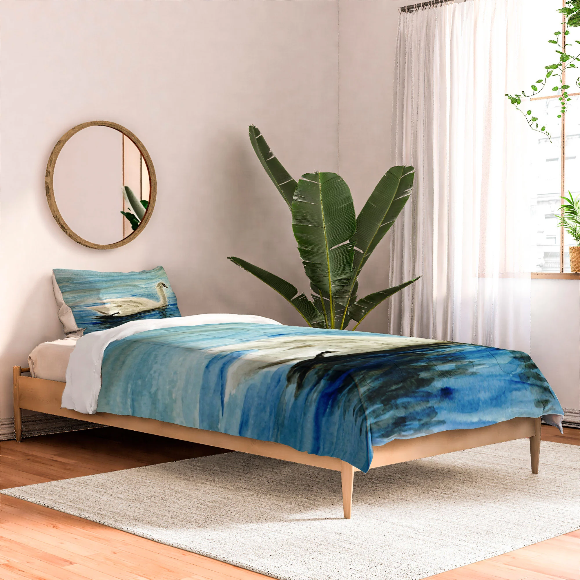 Seleneli_art swan I Comforter - Image 8