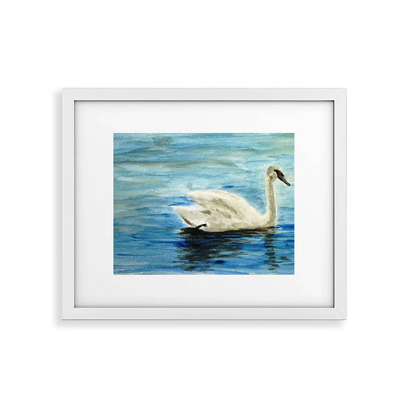 Seleneli_art swan I Framed Art Print - Image 45