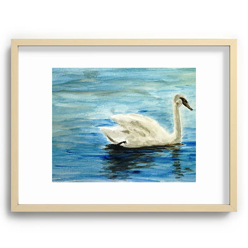 Seleneli_art swan I Recessed Framing Rectangle - Image 21