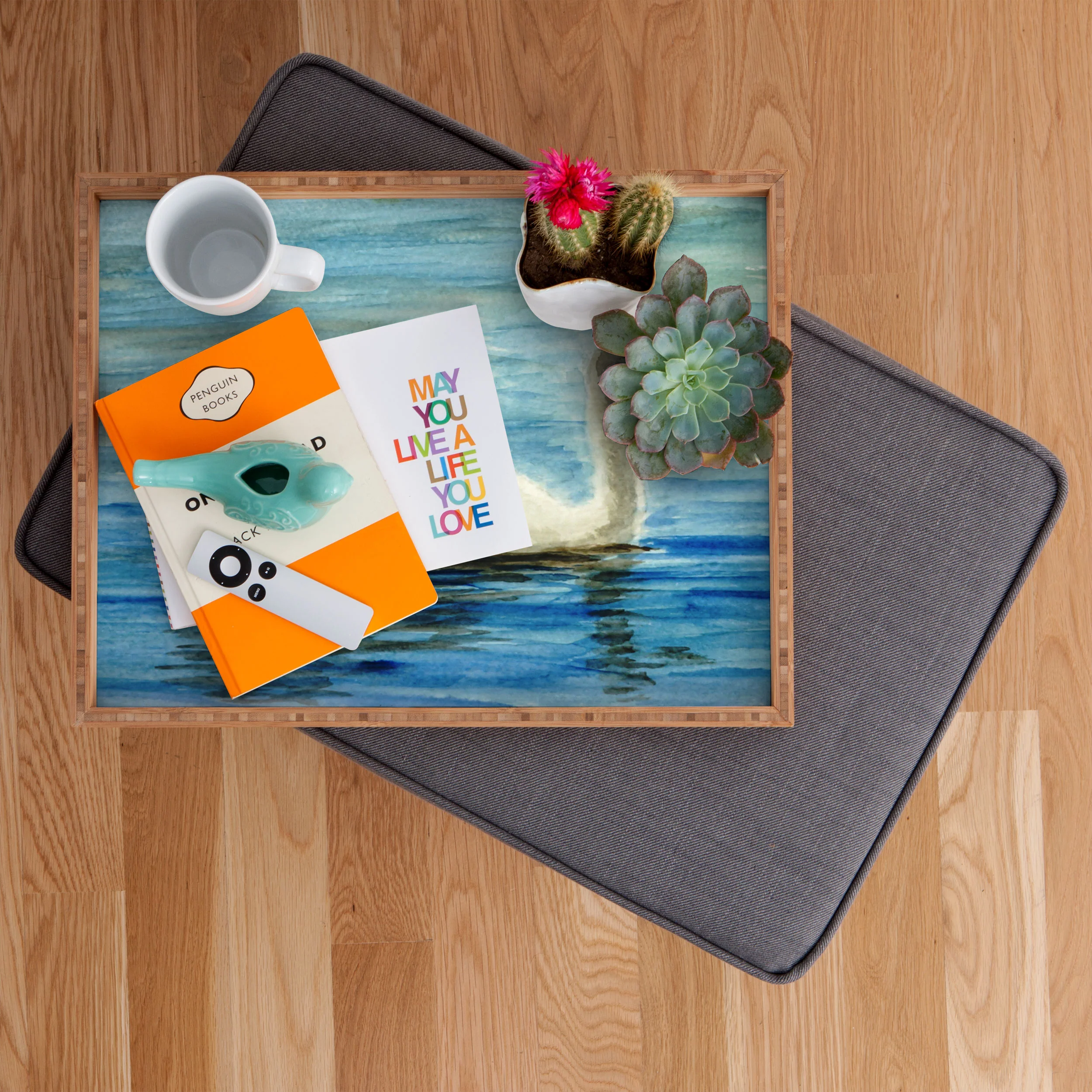 Seleneli_art swan I Rectangular Tray - Image 2