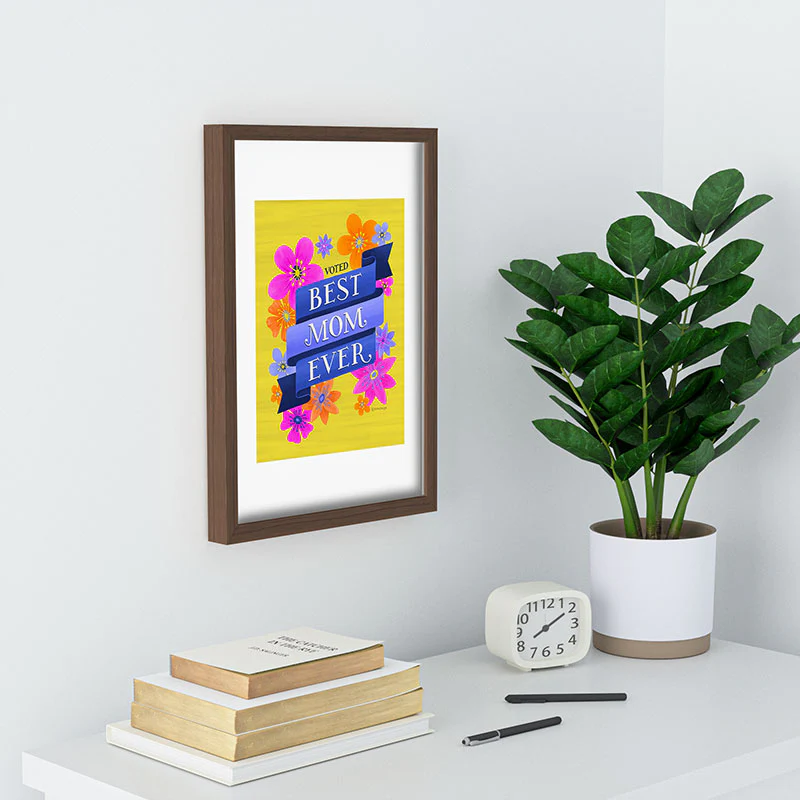 Seta Zakian Best Mom Ever Recessed Framing Rectangle - Image 16