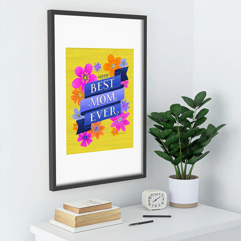 Seta Zakian Best Mom Ever Recessed Framing Rectangle - Image 26
