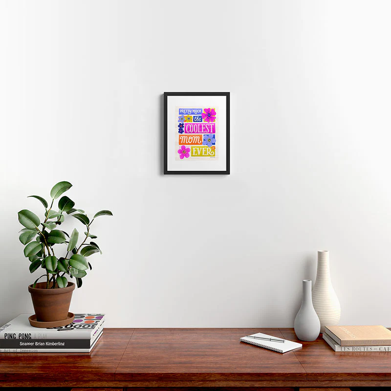 Seta Zakian Coolest Mom Ever Framed Art Print - Image 28