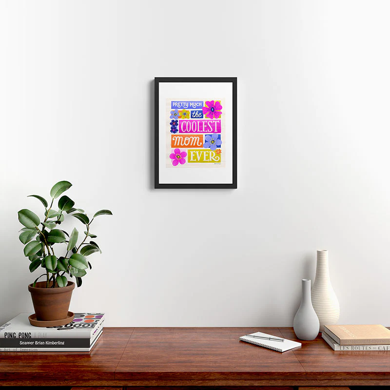 Seta Zakian Coolest Mom Ever Framed Art Print - Image 30