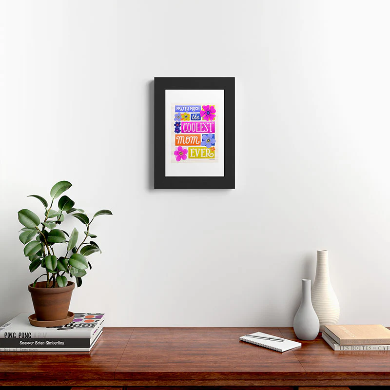 Seta Zakian Coolest Mom Ever Framed Art Print - Image 6