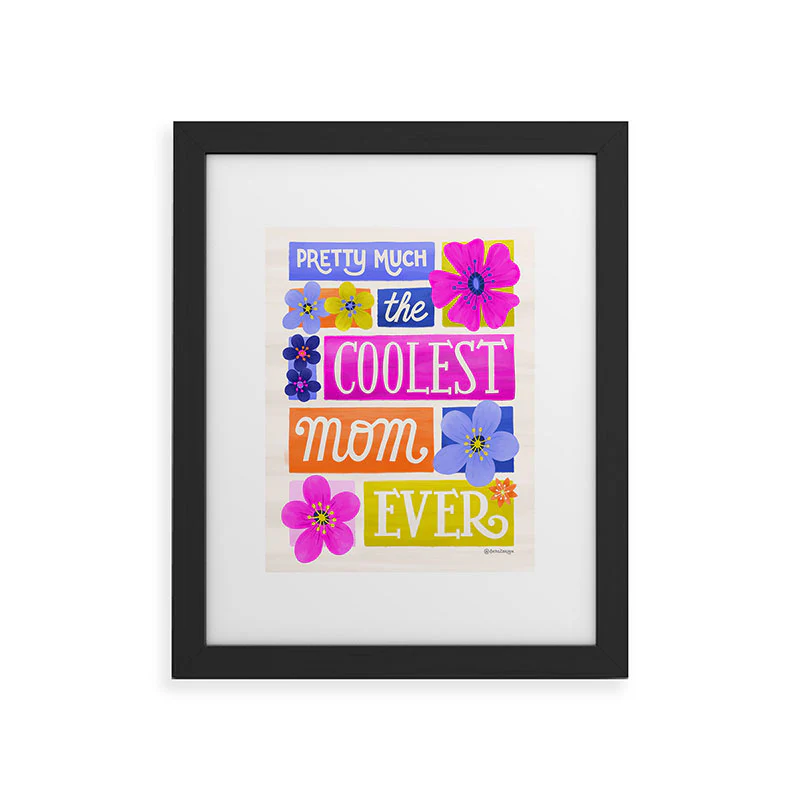 Seta Zakian Coolest Mom Ever Framed Art Print - Image 9