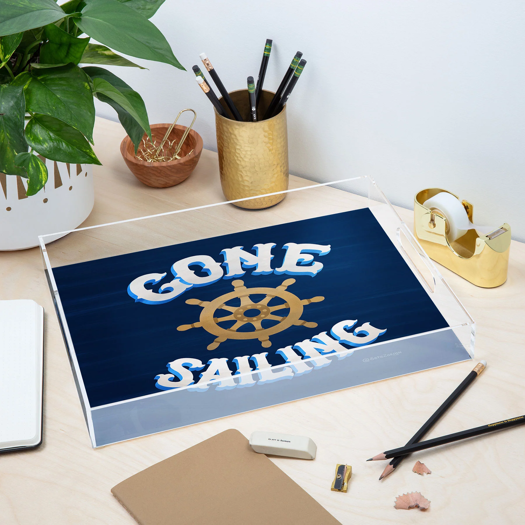 Seta Zakian Gone Sailing Acrylic Tray - Image 11