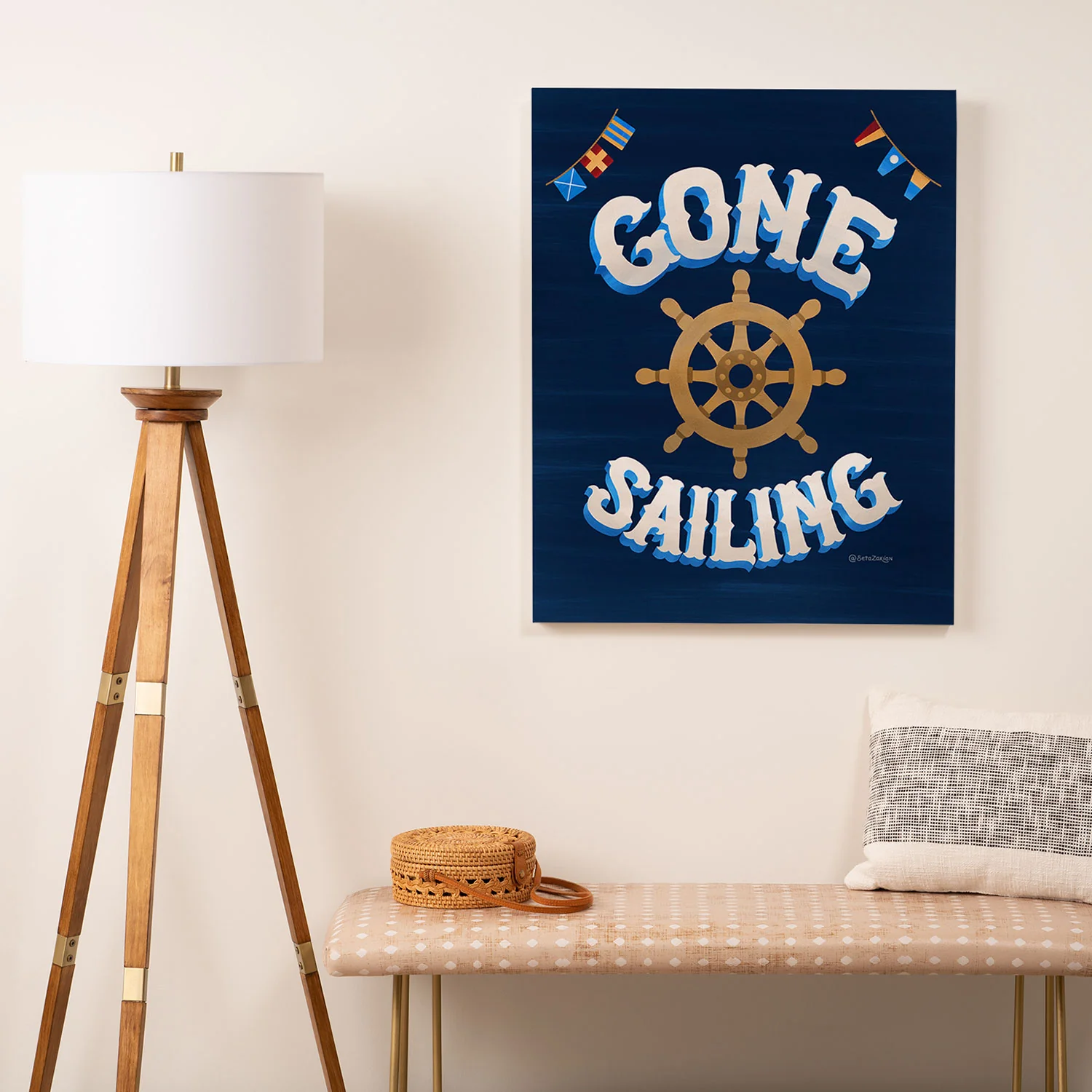 Seta Zakian Gone Sailing Art Canvas - Image 5
