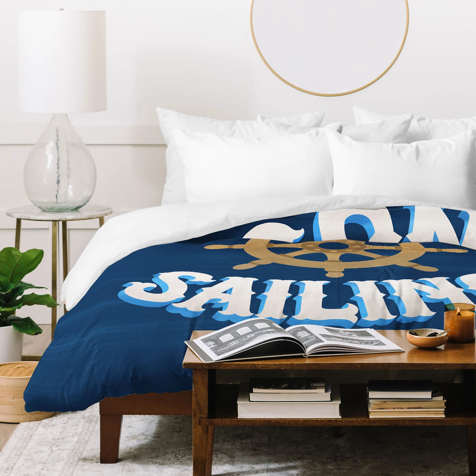 Seta Zakian Gone Sailing Duvet Cover - Image 7