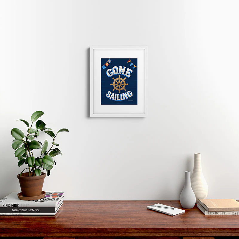 Seta Zakian Gone Sailing Framed Art Print - Image 44