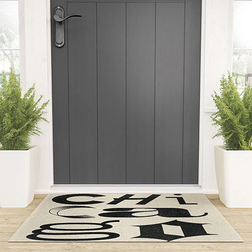 Society6 Design Studio Chicago Found Text Welcome Mat - Image 4
