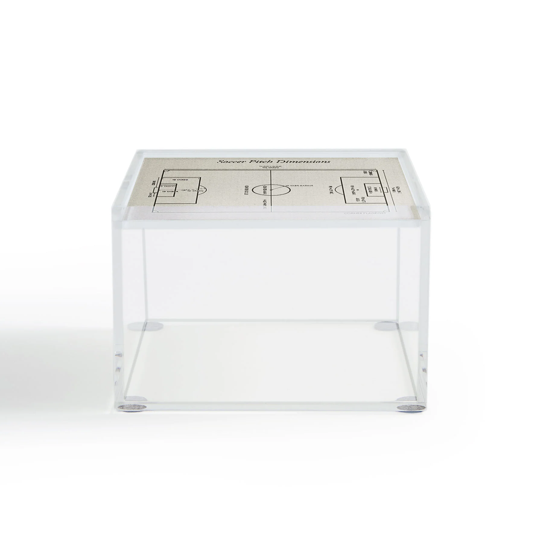 Society6 Design Studio Soccer Pitch Dimensions Acrylic Box - Image 3