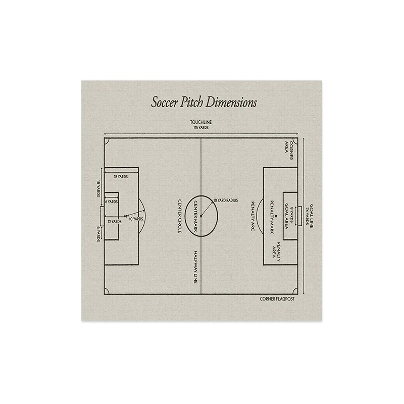 Society6 Design Studio Soccer Pitch Dimensions Art Print - Image 16