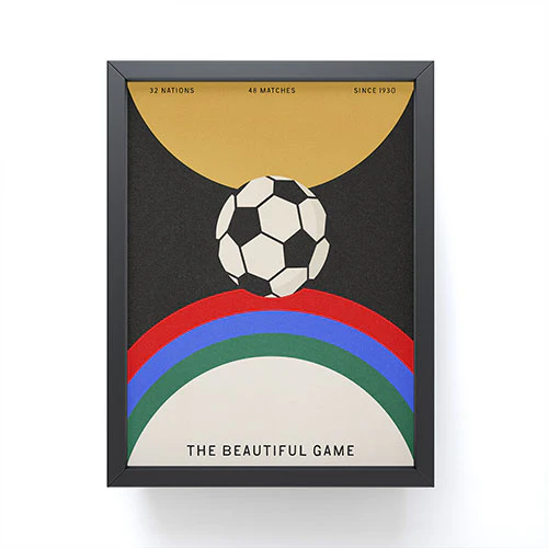 Society6 Design Studio The Beautiful Game Framed Mini Art Print - Image 2