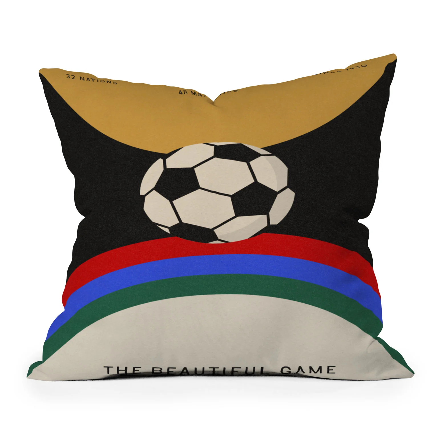 Society6 Design Studio The Beautiful Game Outdoor Throw Pillow - Image 2
