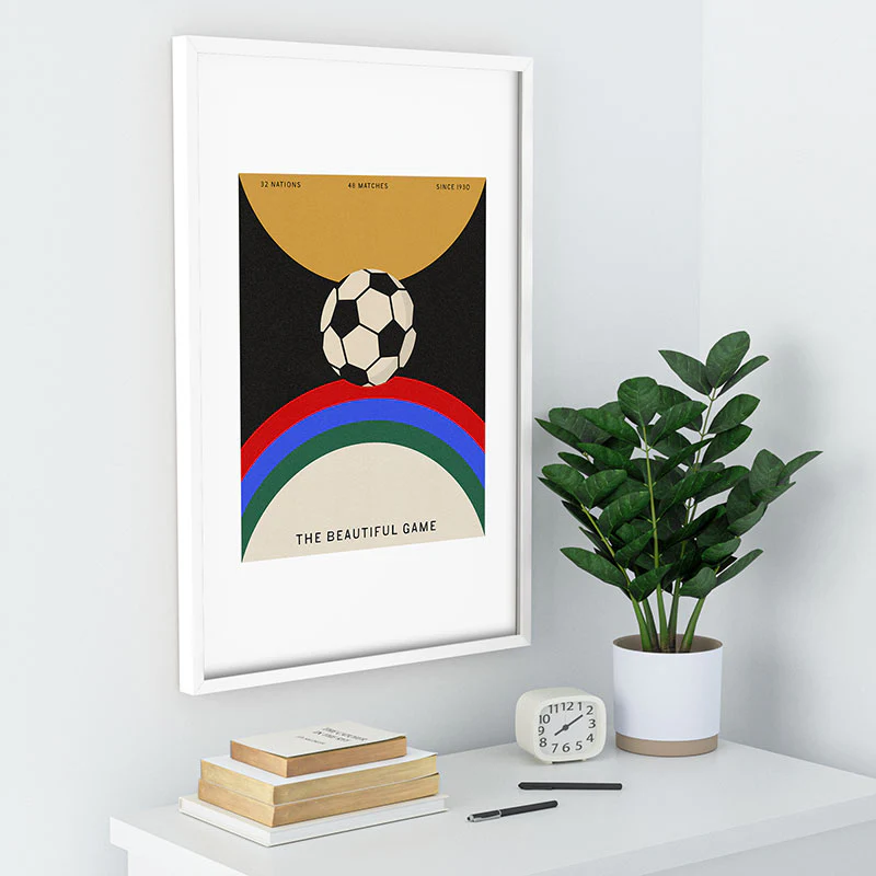 Society6 Design Studio The Beautiful Game Recessed Framing Rectangle - Image 28