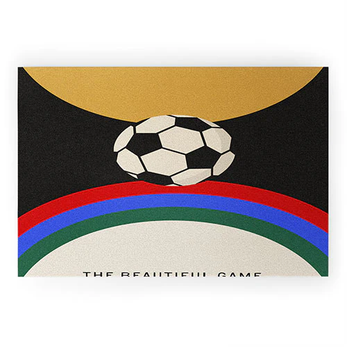 Society6 Design Studio The Beautiful Game Welcome Mat - Image 2