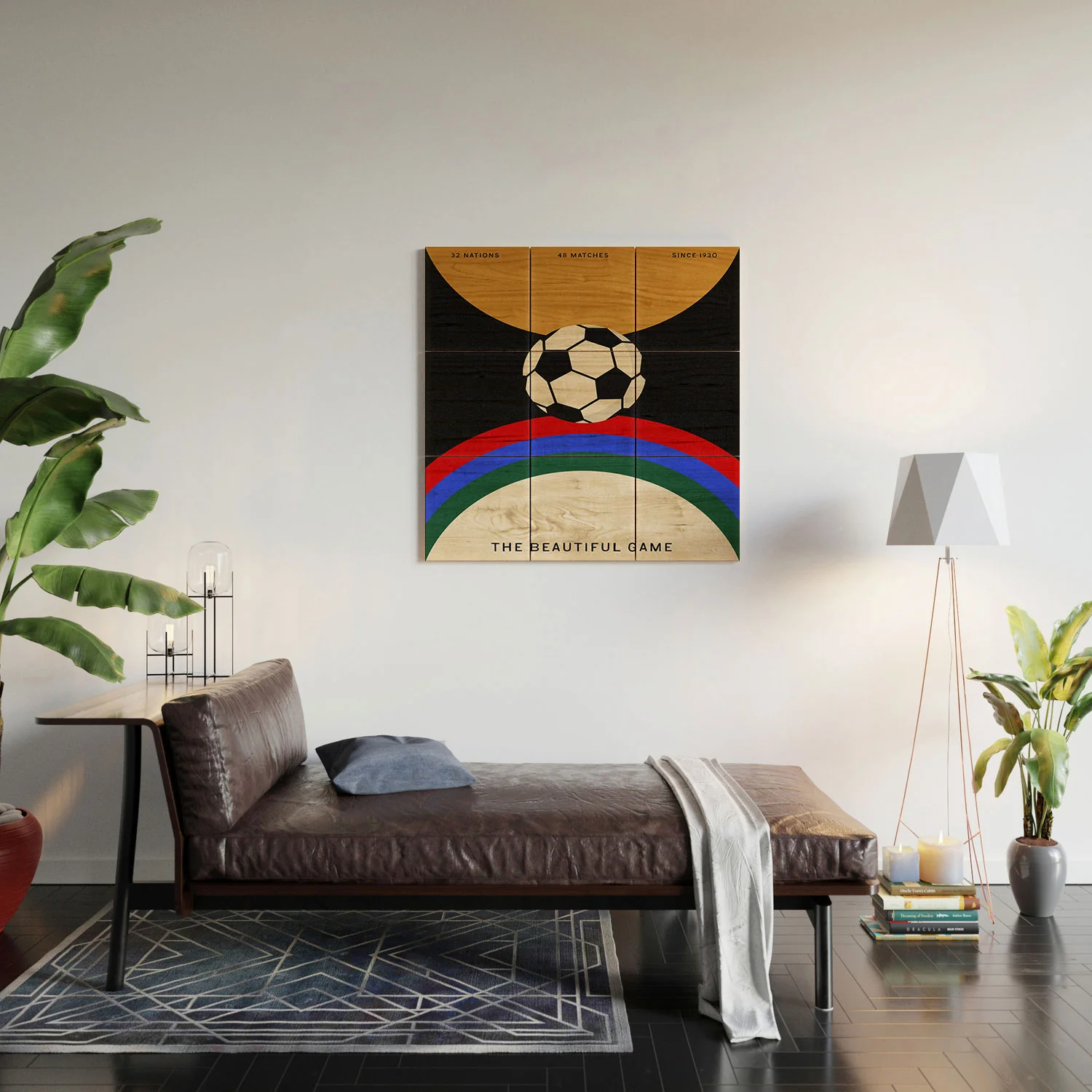 Society6 Design Studio The Beautiful Game Wood Wall Mural - Image 4