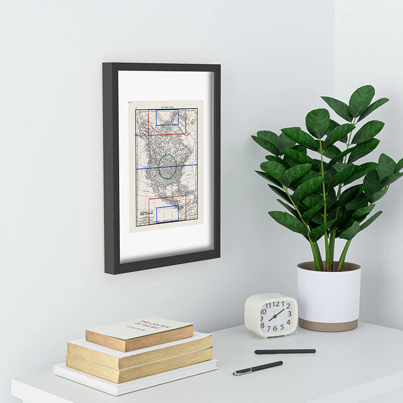 Society6 Design Studio Three Nations One Pitch Recessed Framing Rectangle - Image 10