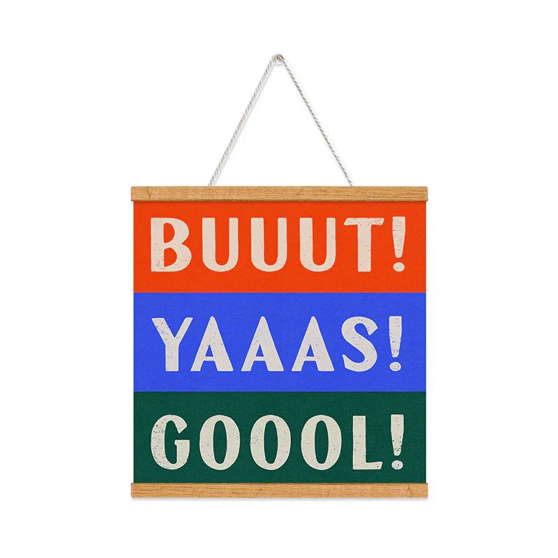 Society6 Design Studio Trilingual Goal Art Print - Image 40