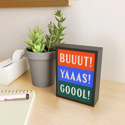 Society6 Design Studio Trilingual Goal Framed Mini Art Print - Image 6