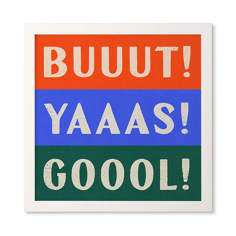 Society6 Design Studio Trilingual Goal Framed Wall Art - Image 15
