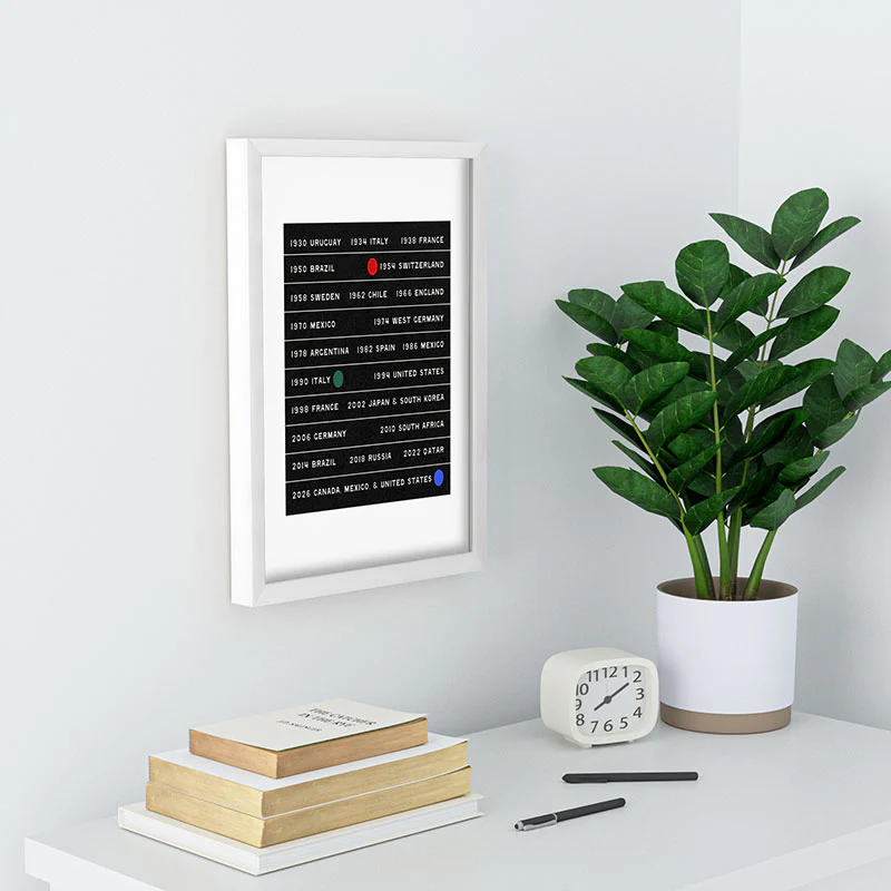 Society6 Design Studio World Cup Since 1930 Recessed Framing Rectangle - Image 12