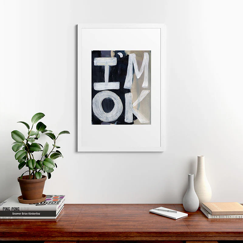 Sophia Buddenhagen I Am Ok Framed Art Print - Image 24