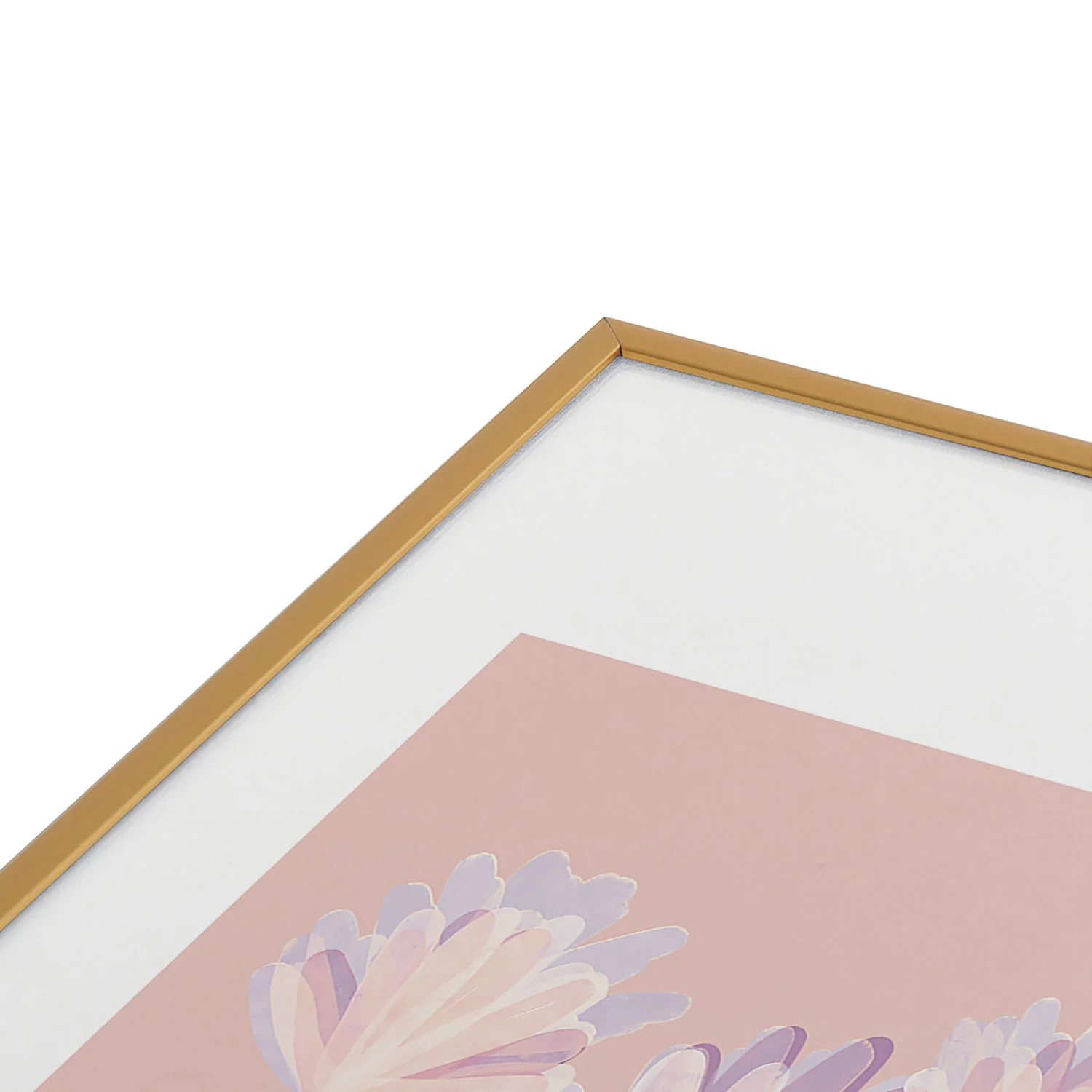 Suneldesigns Delicate Light Pink Abstract Metal Framed Art Print - Image 15