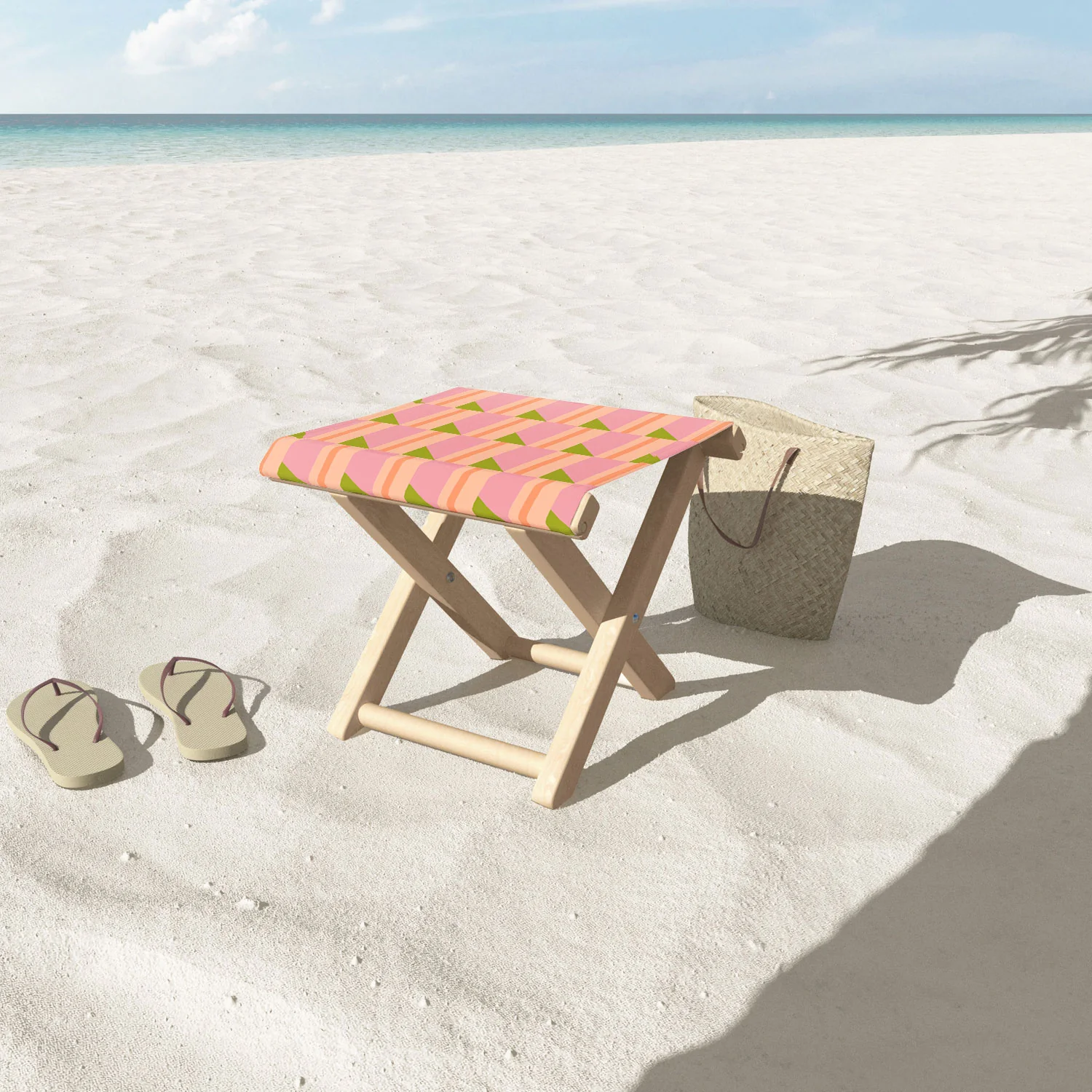 SunshineCanteen Pink Hour Folding Stool - Image 3