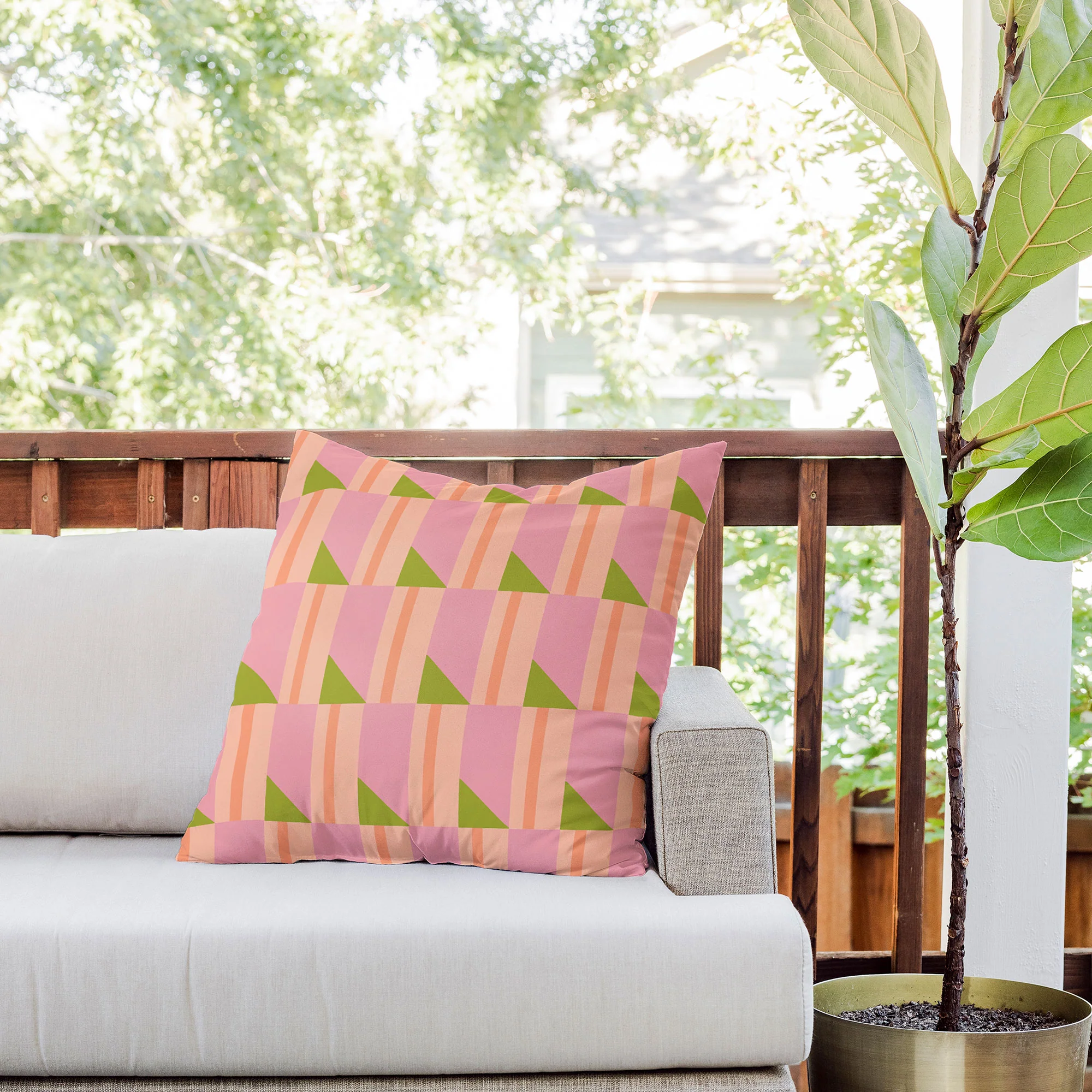 SunshineCanteen Pink Hour Outdoor Throw Pillow - Image 7