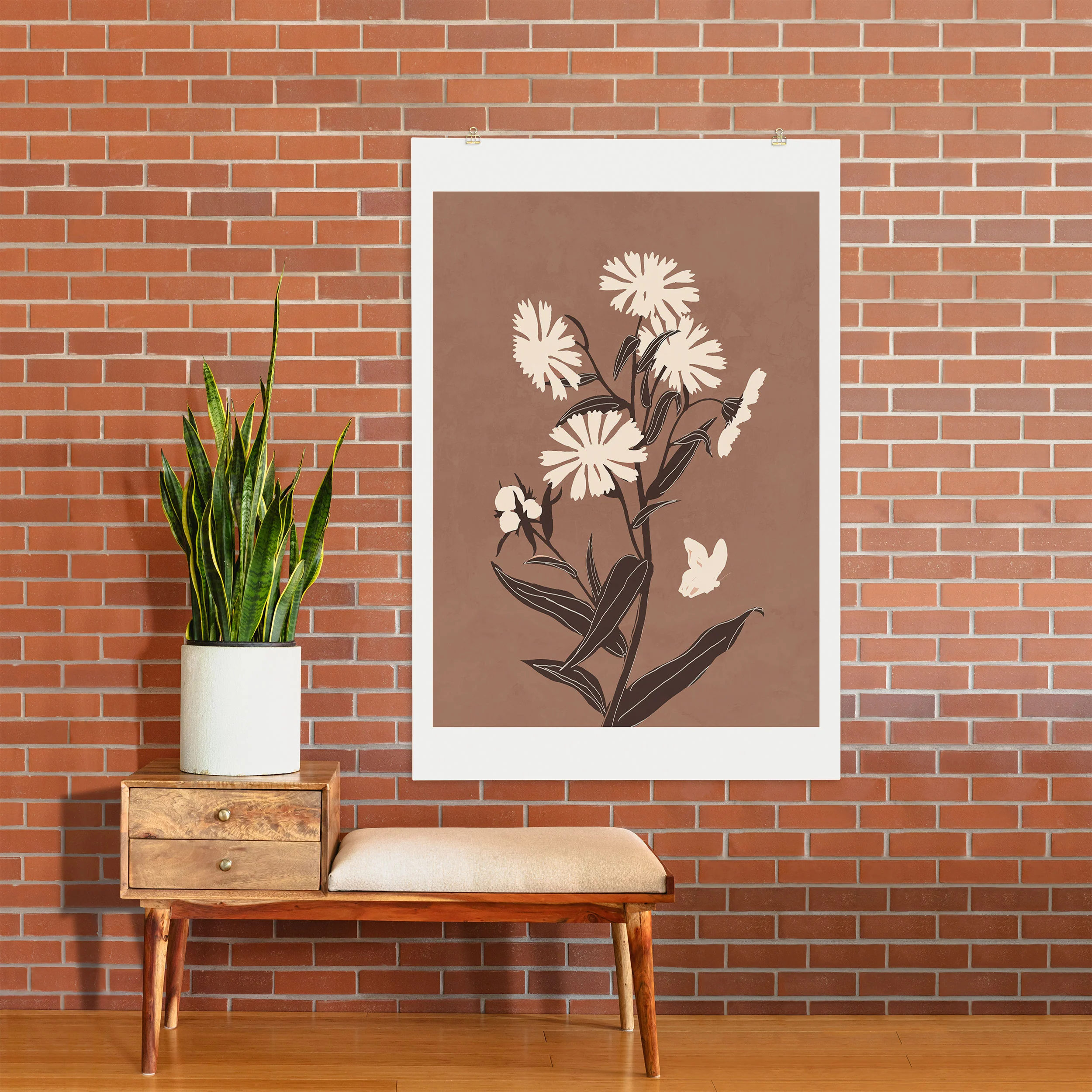 ThingDesign Abstract Flowers 16 Art Print - Image 26
