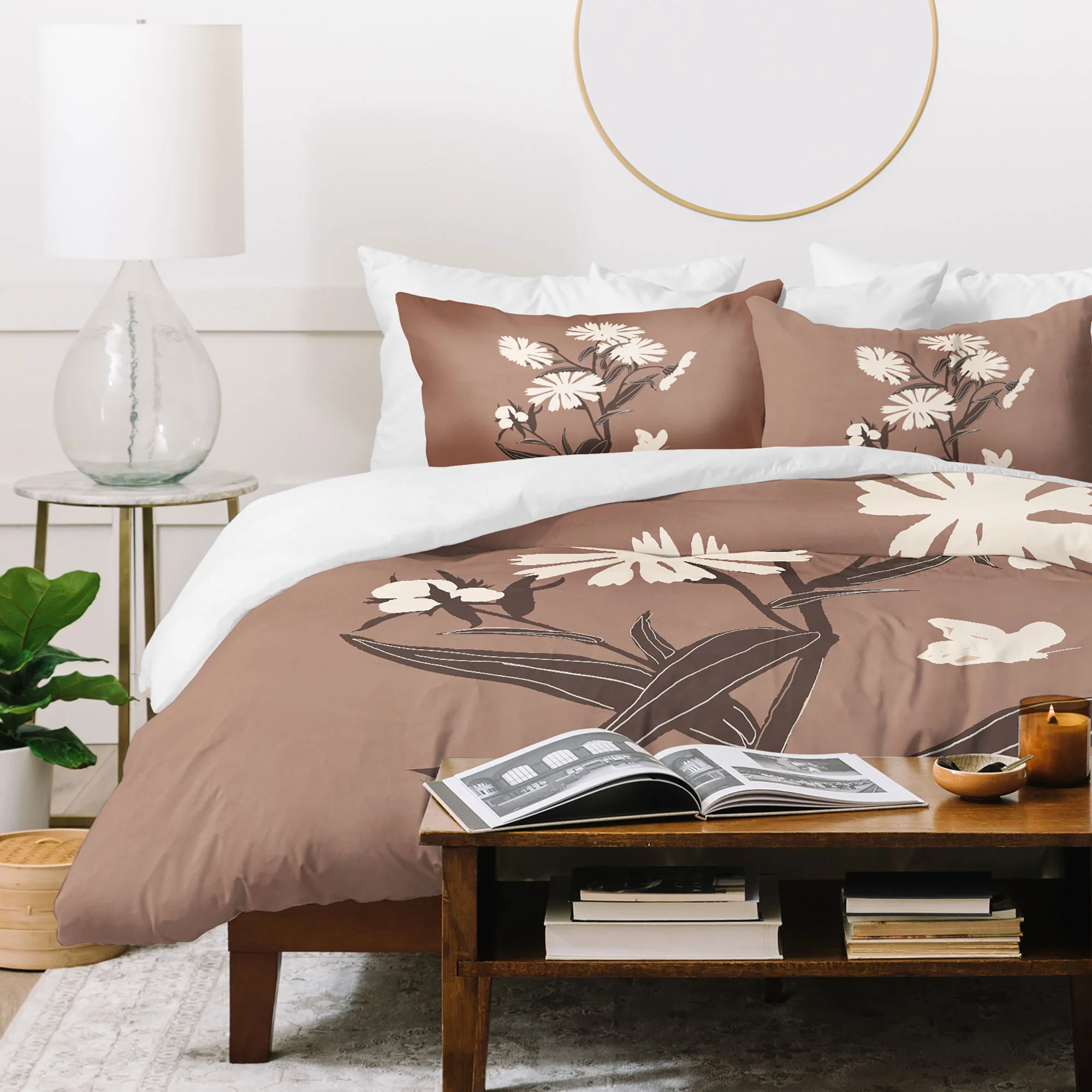 ThingDesign Abstract Flowers 16 Duvet Cover - Image 31